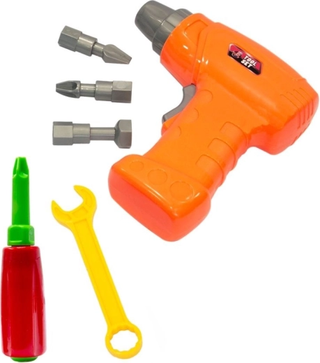 Play with real tools: battery-powered drill with 3 bits