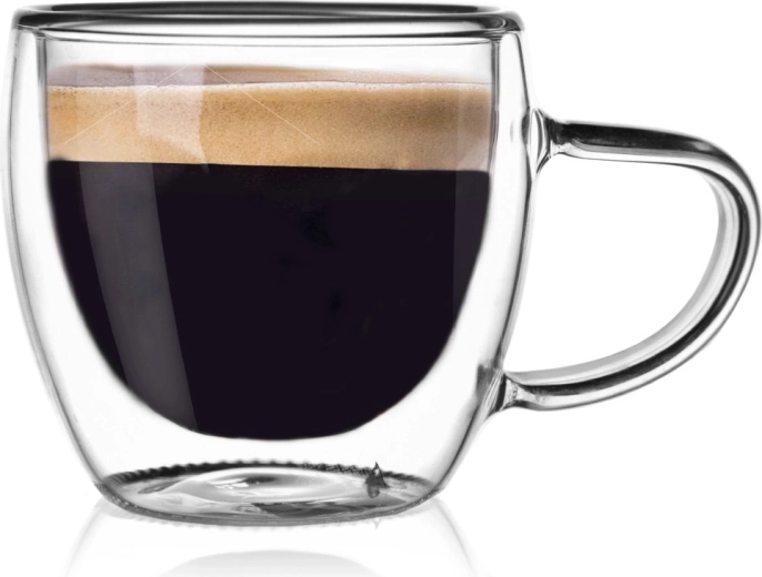 Termo stiklinė su dviguba sienele espresso kavai, 100 ml