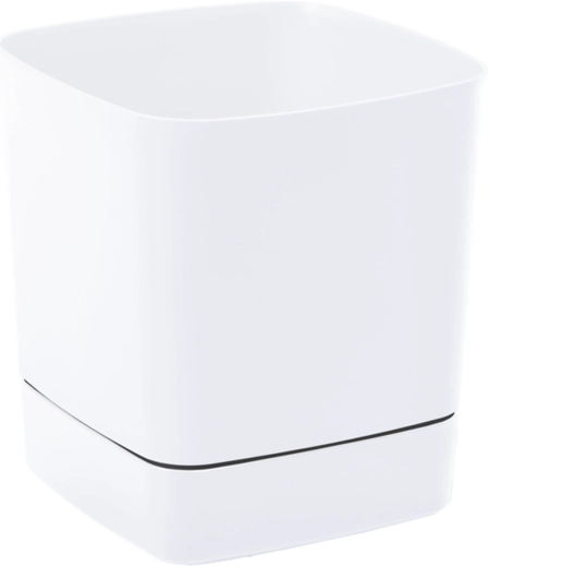 Planter with Saucer Clima 34 × 34 cm White