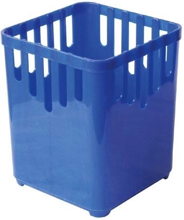 Square cutlery drainer, 1 compartment, plastic, mixed colors