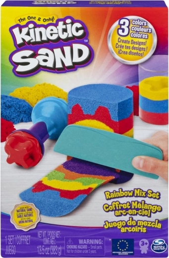 Kinetic Sand – vaivorykštinių įrankių rinkinys