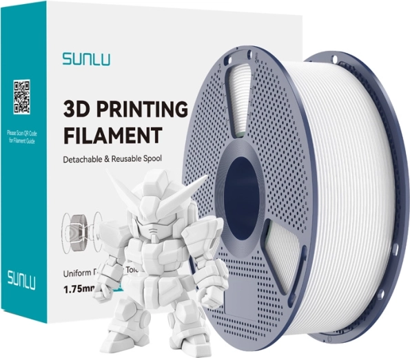 Sunlu PLA+ 2.0 gija 1,75 mm balta
