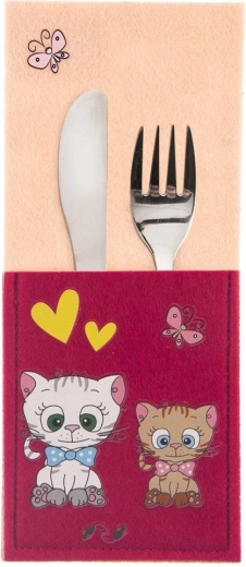 Stalo įrankių dėklas vaikams „Kačiukas“ 21 × 9 cm