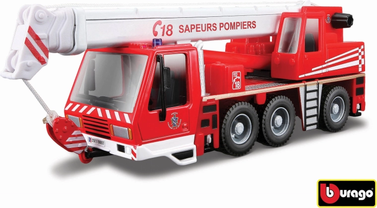 Bburago fire truck with crane 1:50