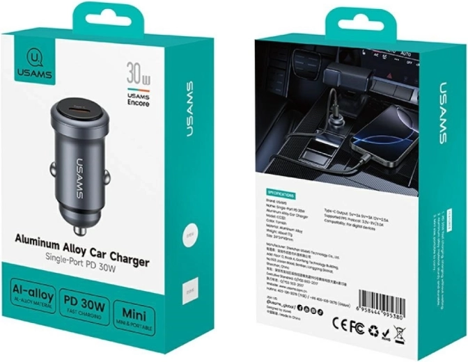 USB‑C Power Delivery up to 30 W