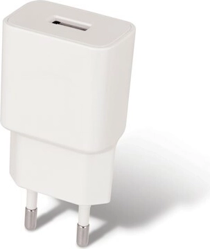 Tinklo įkroviklis Maxlife MXTC-01 su USB 1 A ir micro USB kabeliu, baltas – 1 vnt.