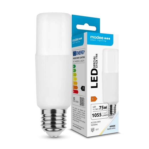 Modee Lighting LED lazdelinė lemputė E27 11,1 W šaltai balta