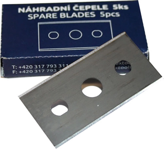Replacement planer blades, 44 mm, Cr (5 pcs)