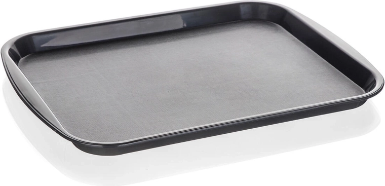 Serviravimo padėklas CULINARIA, plastikinis, juodas, 35 × 26 × 2 cm