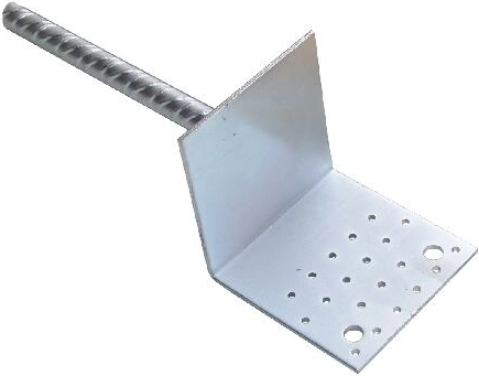 Galvanized Ground Anchor Base 120 × 100 mm