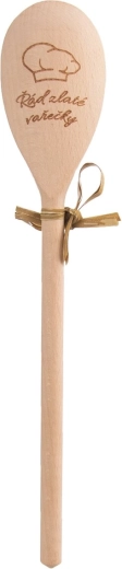Wooden oval spoon, Golden Spoons series, 30 cm