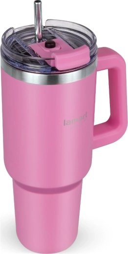 Lamart termo puodelis Huge, rožinis, 1,2 l