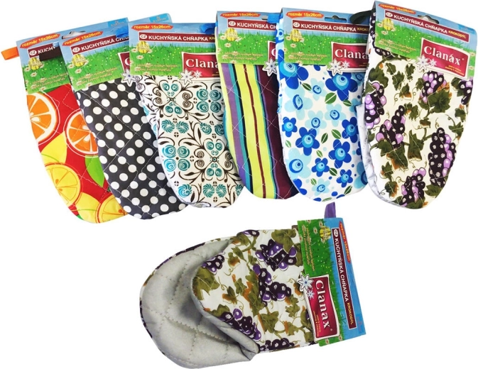 Kitchen oven mitt with Teflon and magnet Crocodile