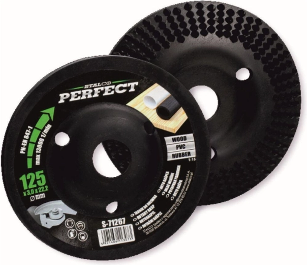 Rotary grinding disc 125 × 3.0 × 22.2 mm for angle grinders STALCO