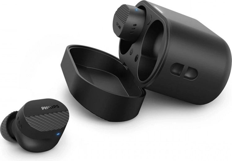 true wireless headphones philips with adaptive noise cancellation