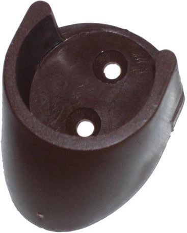 Wall bracket for curtain rods, brown, 2 pcs