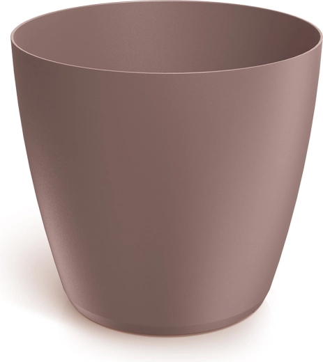 Mate Flower Pot 11.9 cm Marsala – plastic round flower pot for indoors and outdoors