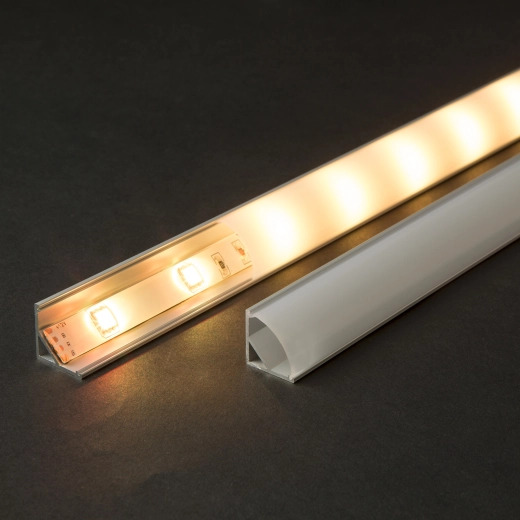 Aliuminio U profilis LED juostoms, 1 m