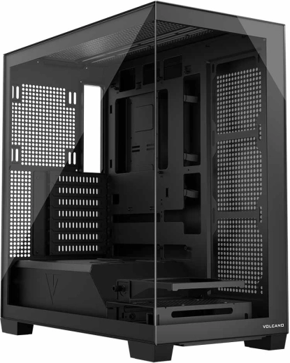 Volcano Stellar Midi NF PC Case, black, without fans