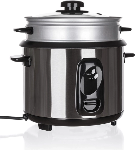 Nerūdijančio plieno ryžių viryklė 1,5 l su funkcija Keep Warm, 500 W