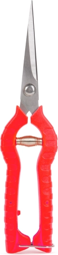 Garden scissors with a thin straight blade