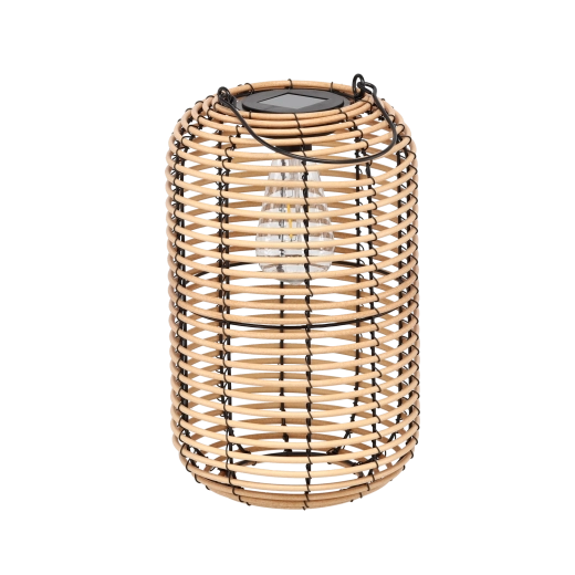 Solar metal lantern – beige 32 cm