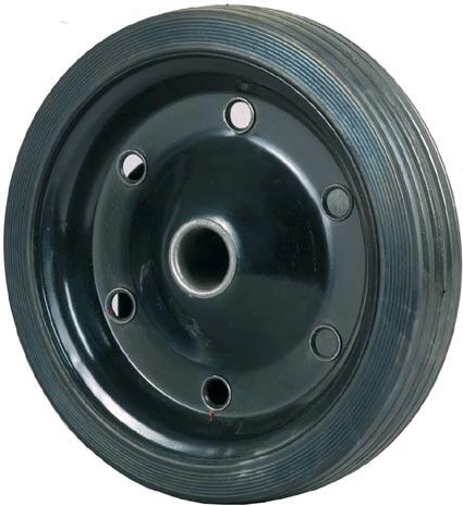 Pilnas ratukas vežimėliui 250 × 30 mm su metaliniu disku