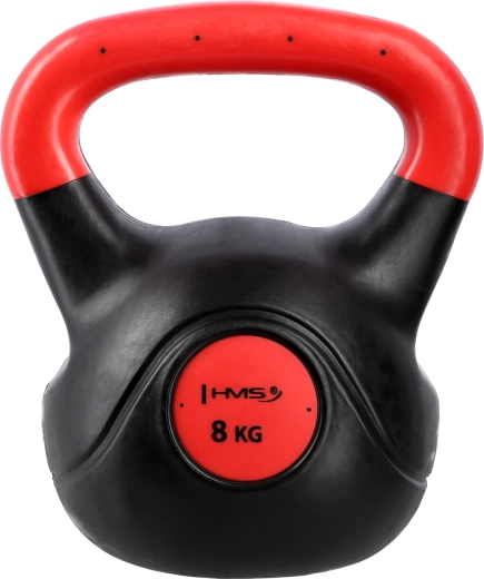 Kompozitinis „HMS KPC“ svarsčiuolis (kettlebell) 8 kg, raudonas