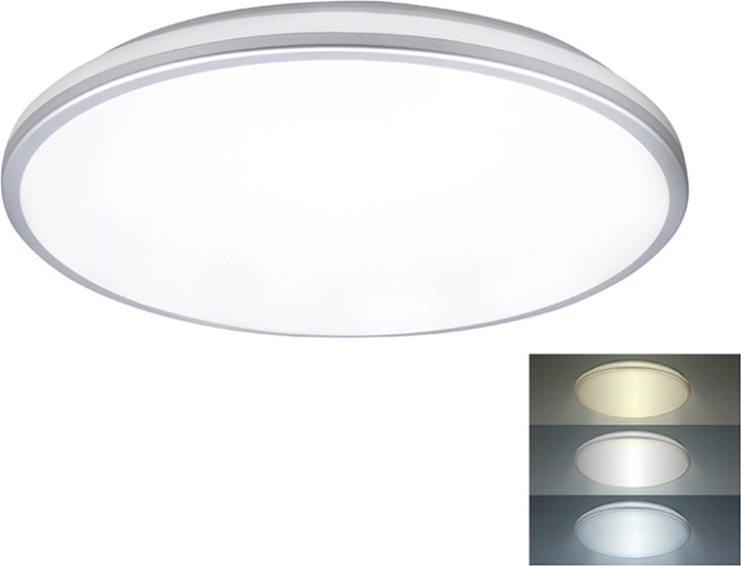 Solight apvalus LED lubinis / sieninis šviestuvas drėgnoms patalpoms IP54 24 W 2150 lm 3CCT 38 cm