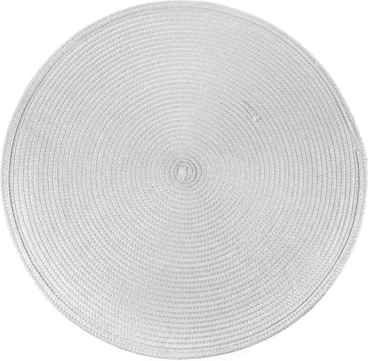 Apvalus plastikinis stalo padėkliukas TONDO 38 cm šviesiai pilkas
