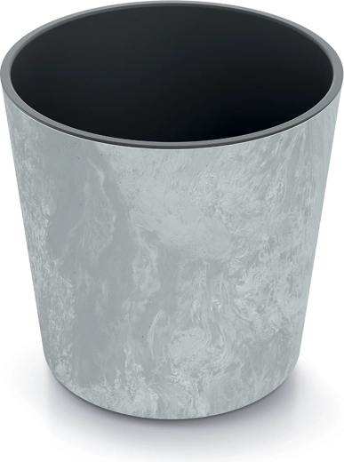 URBI ROUND EFFECT Planter with Insert 30 cm – Concrete