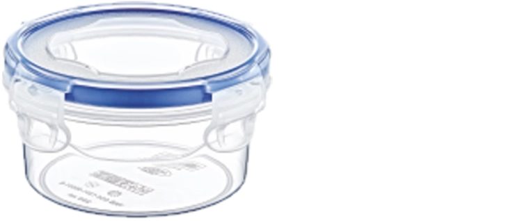Apvali plastikinė dėžutė „Saver Box“ 0,25 l
