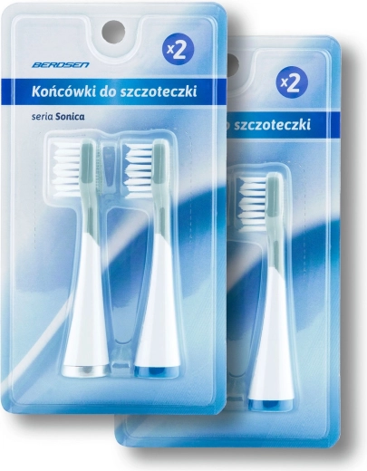 Berdsen garsinio dantų šepetėlio pakaitinės galvutės, 4 vnt.