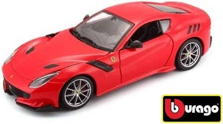 Bburago metalinis Ferrari F12 TDF modelis, raudonas, 1:24