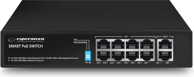 Esperanza Matrix Gigabit PoE switch 10-port 120 W