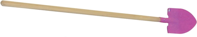 Kids’ heart-shaped shovel with wooden handle 75 cm