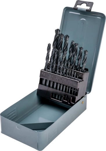 HSS Metal Drill Bit Set 1–10 mm, 19 pieces DREL