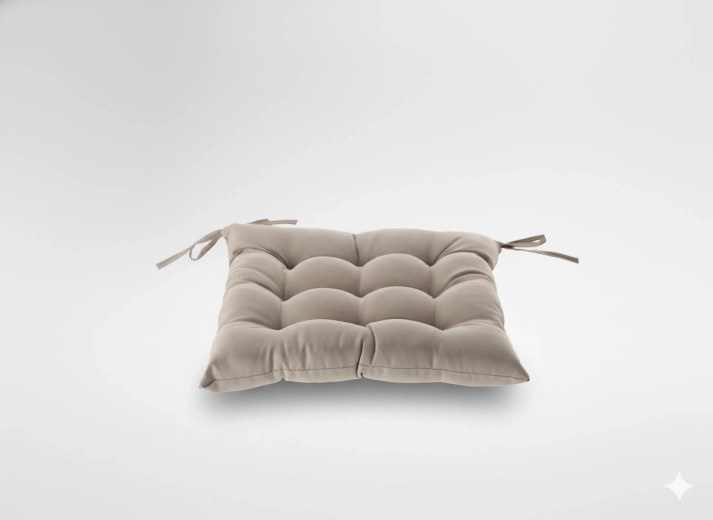 Padded chair cushion 40 × 40 × 6 cm – natural