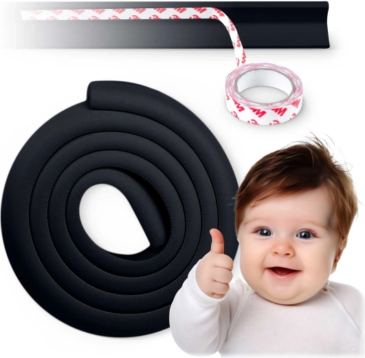 RICOKIDS saugos putų kraštų apsauga, juoda, 2 m