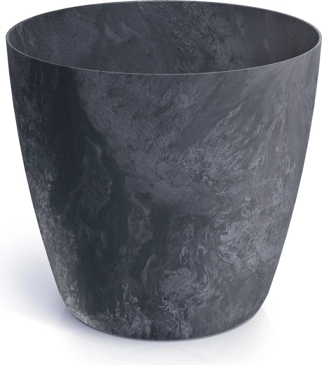 Vazonas Mate su betono efekto apdaila, antracito spalvos, 23,8 cm