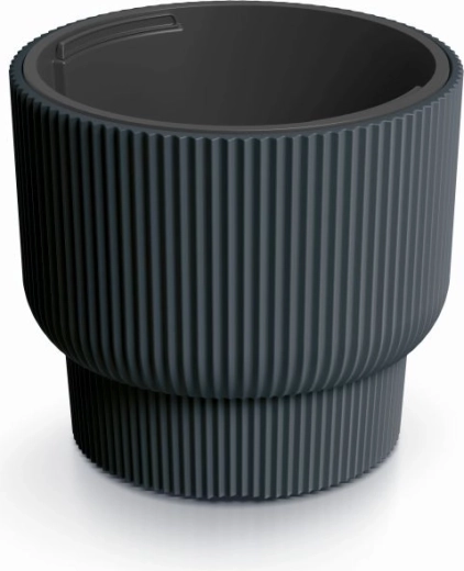 Planter with insert MILLY 39.5 cm anthracite