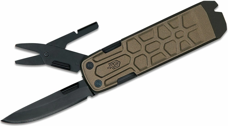 Gerber Lockdown Slim Pry bronzinis daugiafunkcis kišeninis peilis 6,4 cm, aliuminis, 7 įrankiai