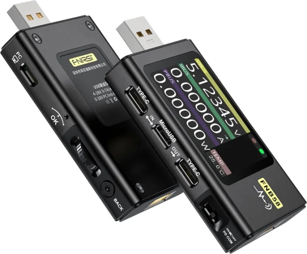 Fnirsi FNB58 USB port tester black