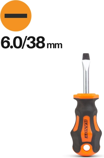 Flathead screwdriver 6.0 × 38 mm