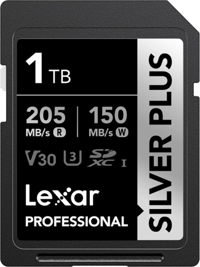 Lexar Professional Silver Plus SDXC Memory Card 1 TB