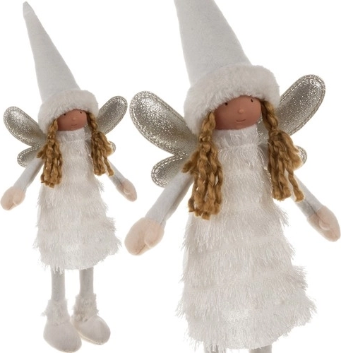 Ruhhy Christmas decorative fairy/angel figurine in white - 1 piece
