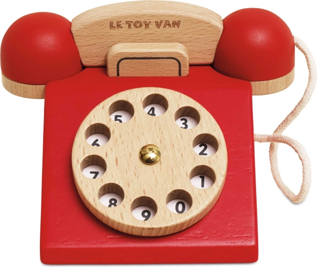 Le Toy Van medinis retro telefonas vaikams – 1 vnt.