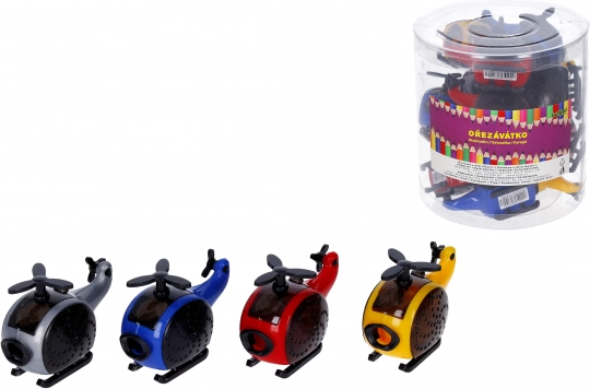 Galąstukas su talpykla sraigtasparnio formos