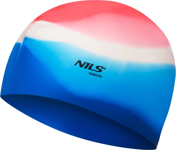 Silikoninė plaukimo kepuraitė NILS Aqua multicolor