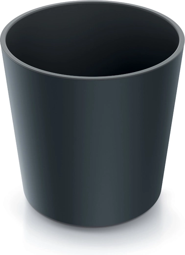 Gėlių vazonas Urbi Round su įdėklu 25 cm – antracitas
